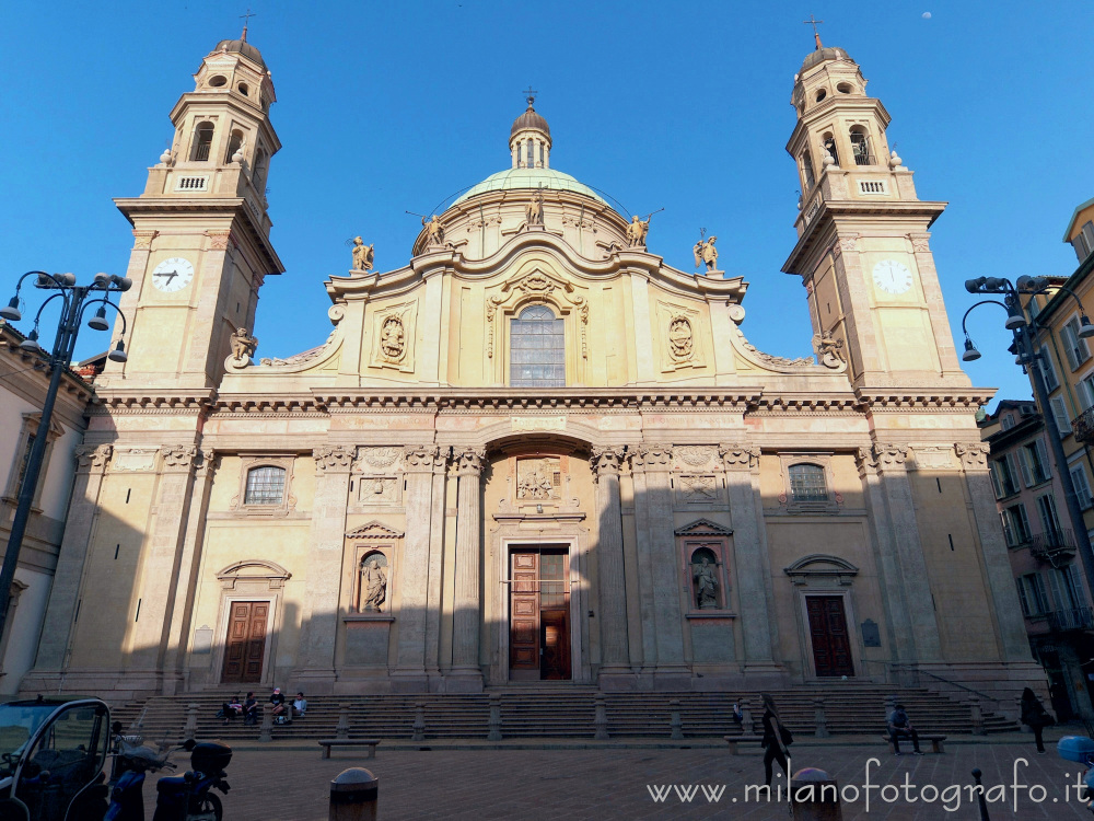Milan (Italy) - Facade of the Church of Sant'Alessandro in Zebedia
